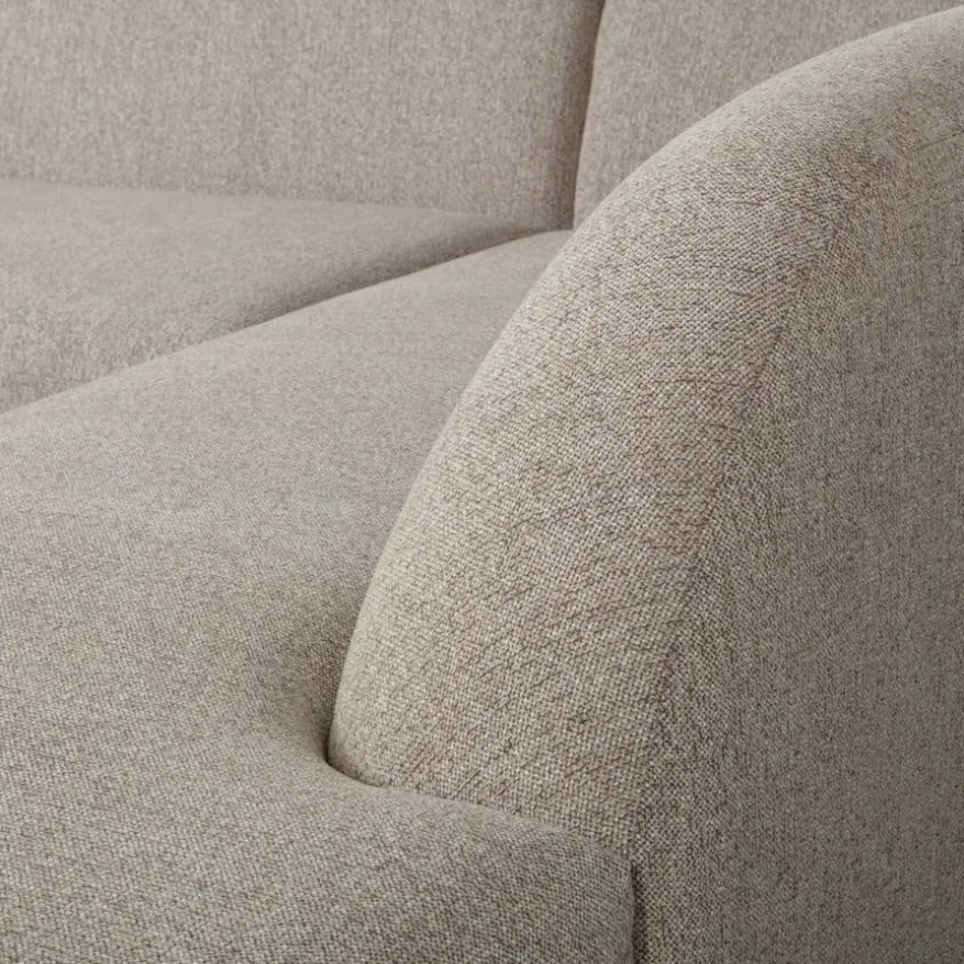WOOOD Hoekbank Sloping Rechts Beige