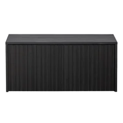 WOOOD Kistbank New Gravure Zwart - 88x50x40 cm