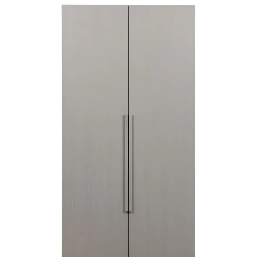 WOOOD Kledingkast Rens Grijs - 110x210x58 cm