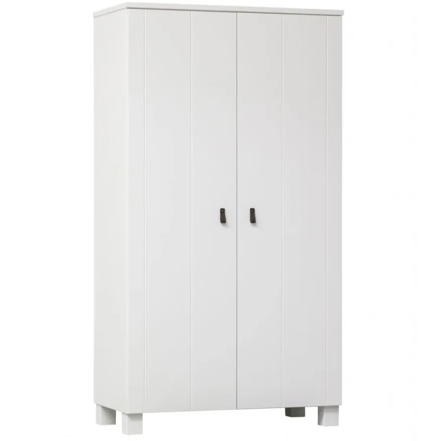 WOOOD Kledingkast Ties Wit - 111x202x55 cm