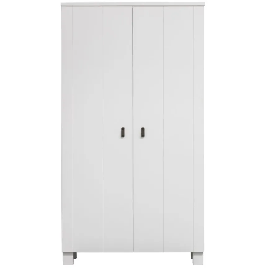 WOOOD Kledingkast Ties Wit - 111x202x55 cm