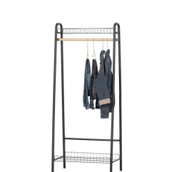 WOOOD Kledingrek Jovi Zwart - 70x167x41 cm