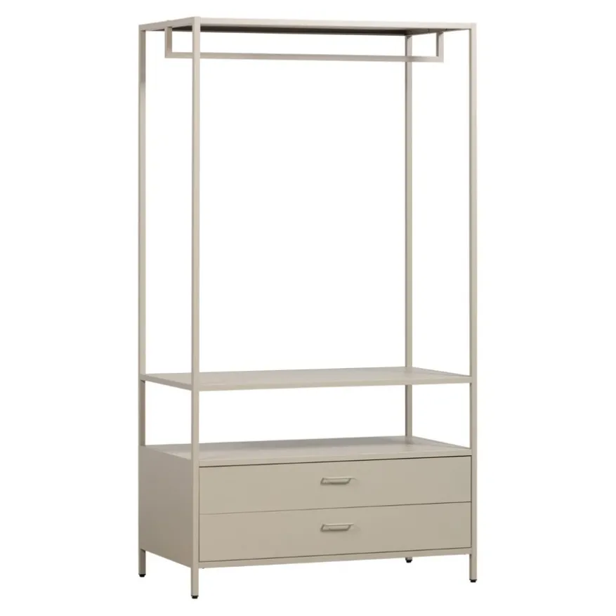 WOOOD Open Kledingkast Ferris Zand - 100x185x54 cm