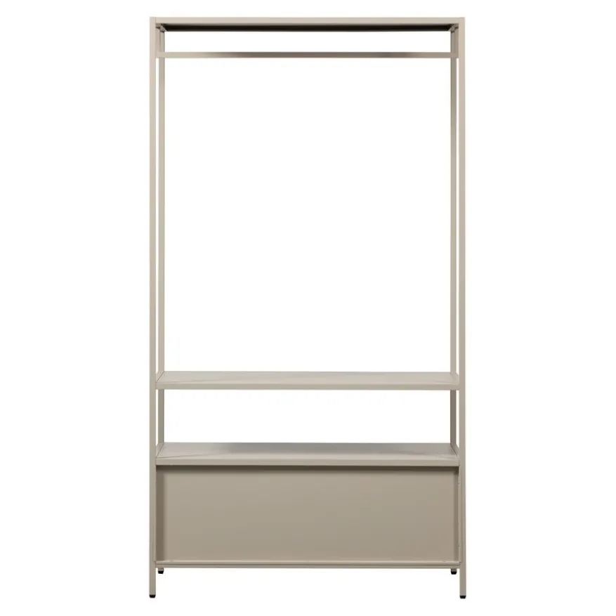 WOOOD Open Kledingkast Ferris Zand - 100x185x54 cm
