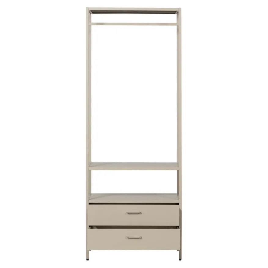 WOOOD Open Kledingkast Ferris Zand - 70x185x54 cm