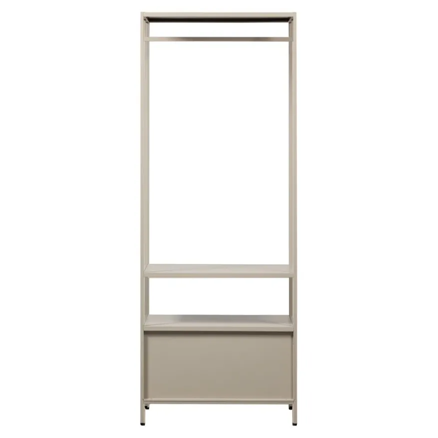 WOOOD Open Kledingkast Ferris Zand - 70x185x54 cm
