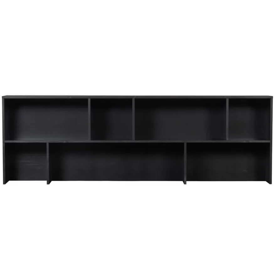 WOOOD Opzetkast New Gravure Zwart - 200x65x30 cm
