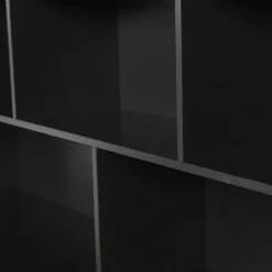 WOOOD Opzetkast New Gravure Zwart - 200x65x30 cm