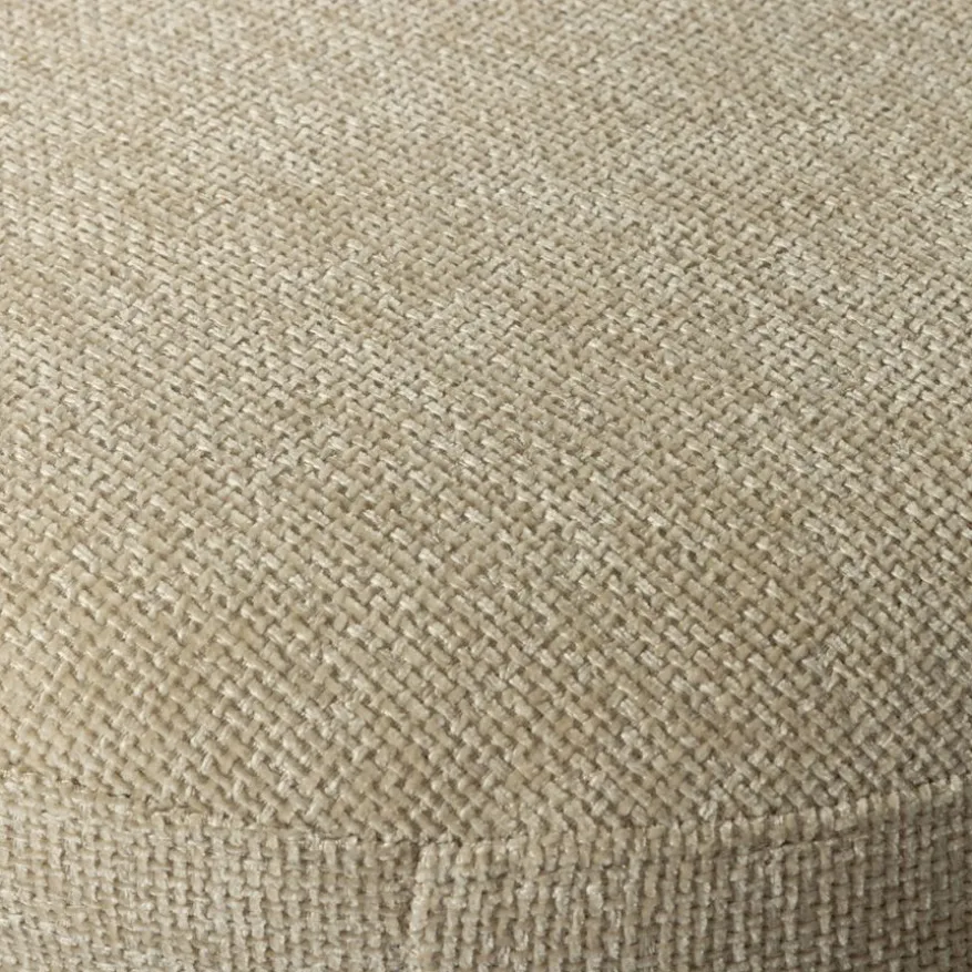 WOOOD Poef Charlie Beige - Ø 45 cm