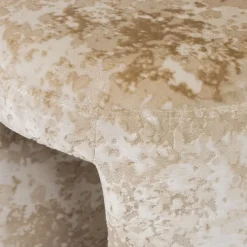 WOOOD Poef Charlie Beige - Ø 45 cm