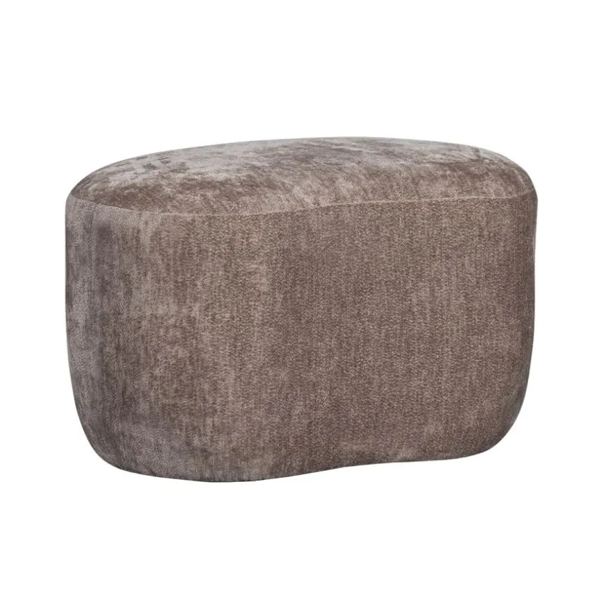 WOOOD Poef Popular Taupe - 73x51 cm