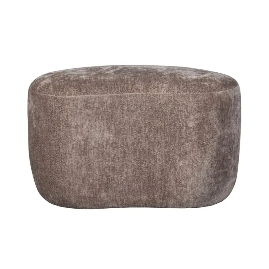 WOOOD Poef Popular Taupe - 73x51 cm
