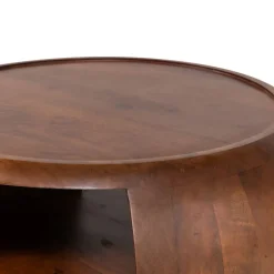 WOOOD Salontafel Cole Bruin - Ø 72 cm