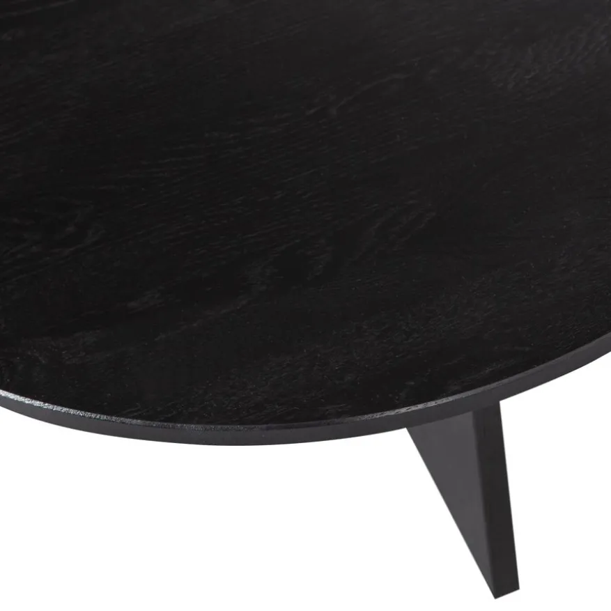 WOOOD Salontafel Fries Zwart - Ø 90 cm