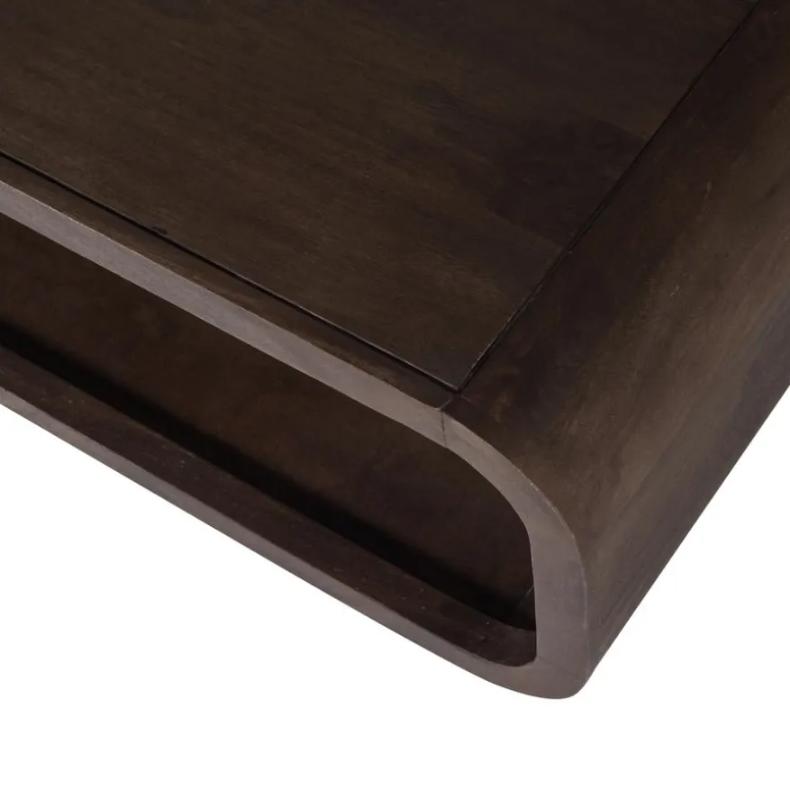 WOOOD Salontafel Kinu Donkerbruin - 120x60 cm