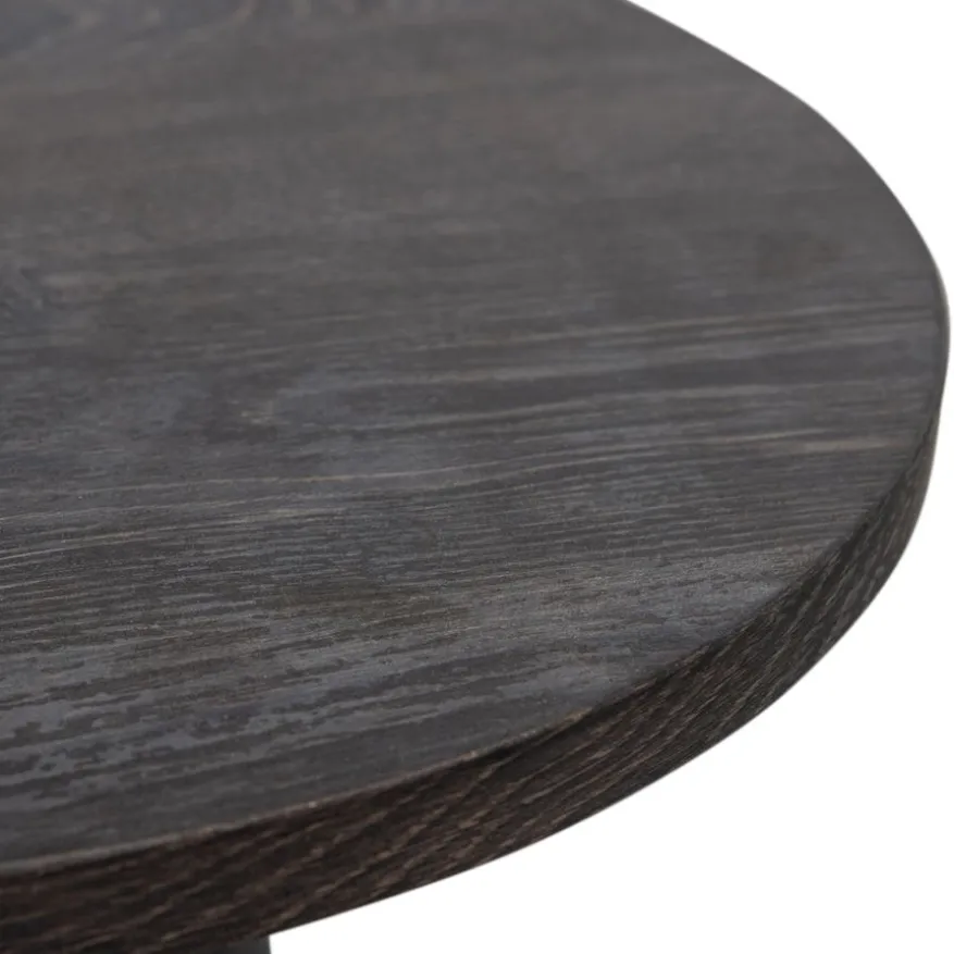 WOOOD Salontafel Maan Donkerbruin - Ø 80 cm