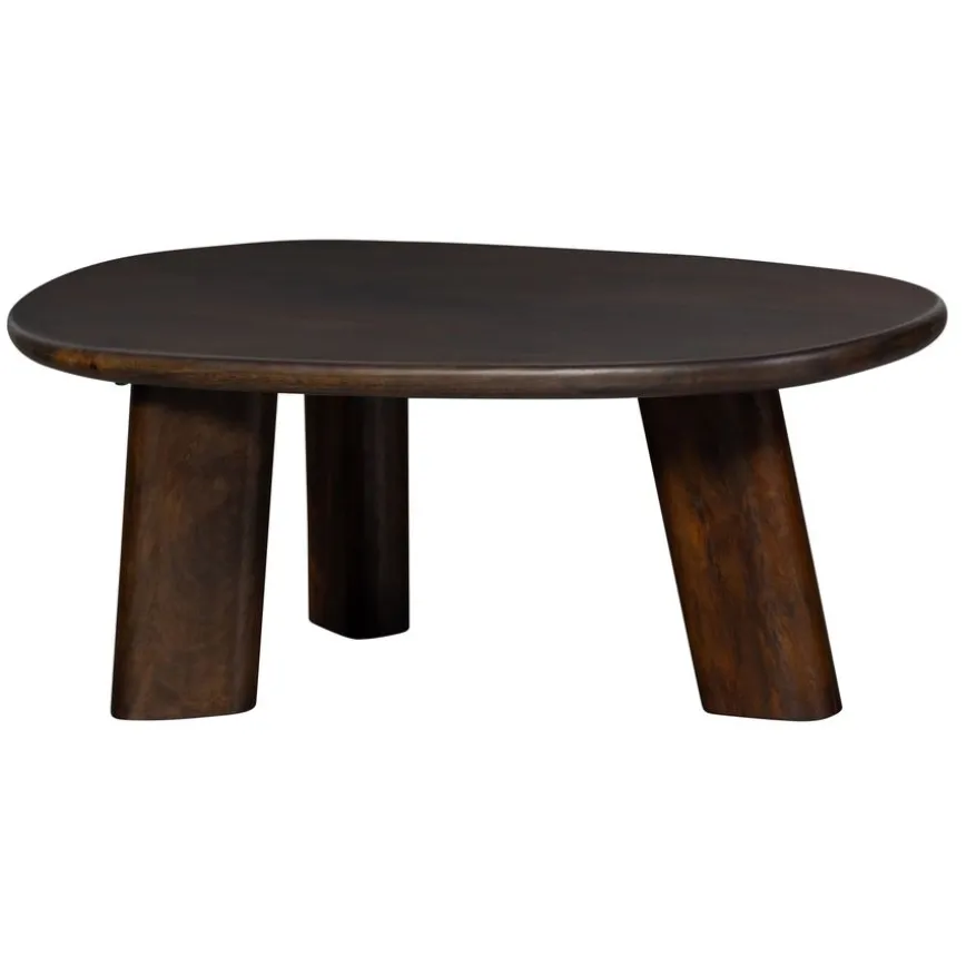 WOOOD Salontafel Roundly Bruin - 110x60 cm
