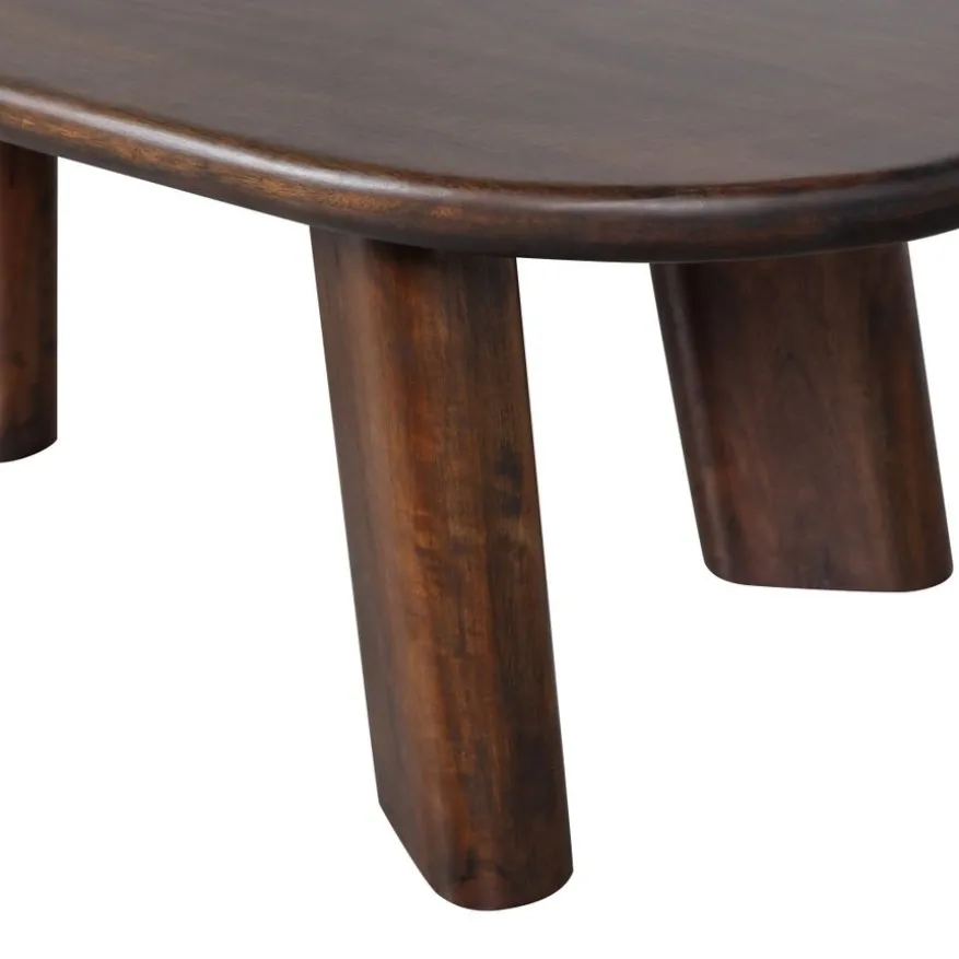 WOOOD Salontafel Roundly Bruin - 110x60 cm