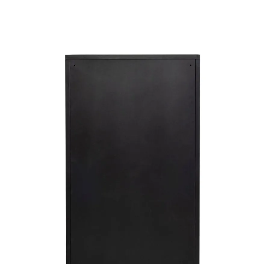 WOOOD Schoenenkast Sabine Zwart - 66x103x16 cm