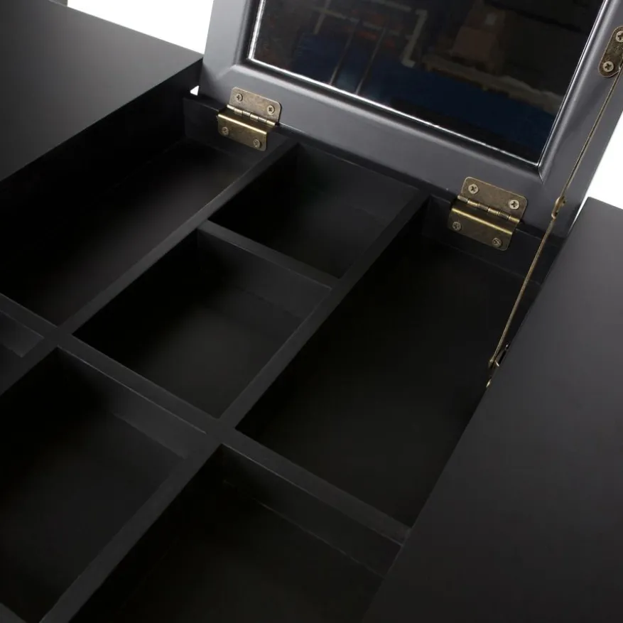 WOOOD Sidetable Romy Zwart - 75x78x38 cm
