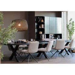WOOOD Tafelblad Tablo Lungo Zwart - 210x120 cm