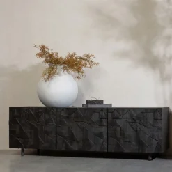 WOOOD TV-meubel Counter Zwart - 160x50x45 cm