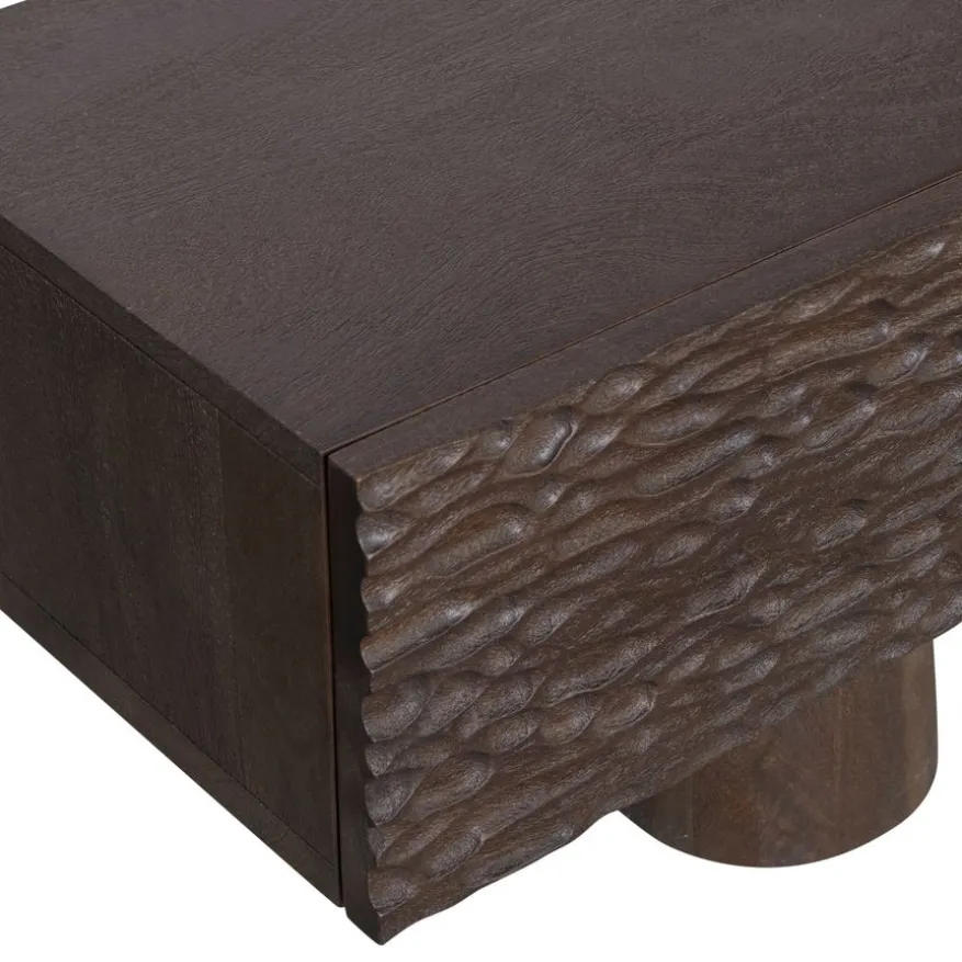 WOOOD TV-meubel Crumble Bruin - 180x40x40 cm