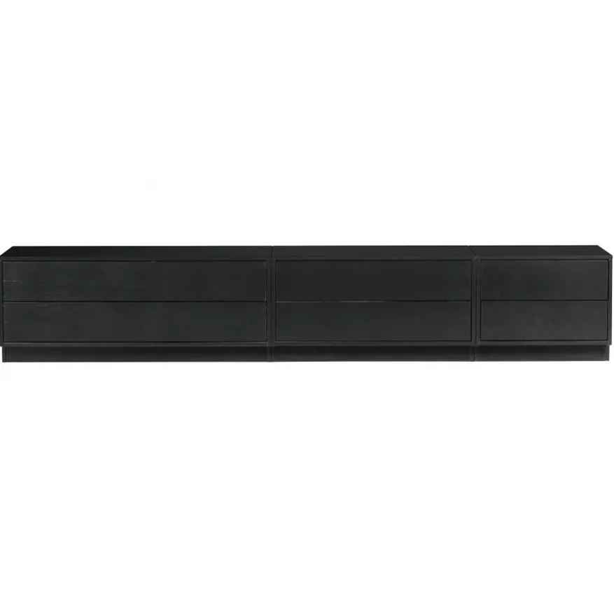 WOOOD TV-meubel Finca Zwart - 75x40x40 cm