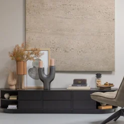 WOOOD TV-meubel Finca Zwart - 75x40x40 cm