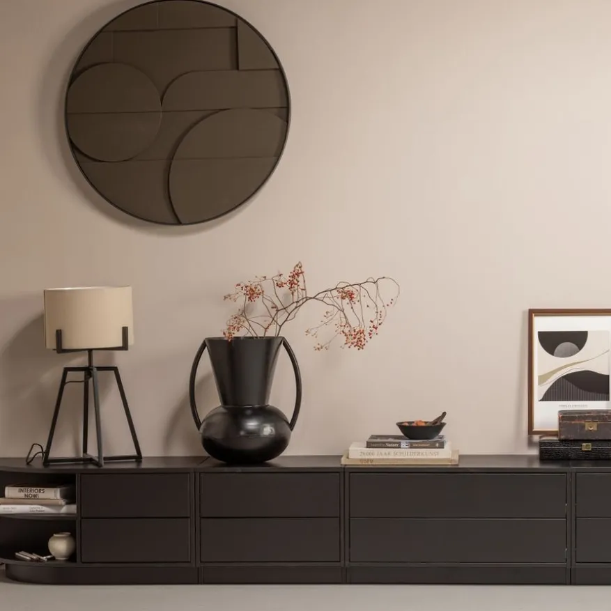 WOOOD TV-meubel Finca Zwart - 75x40x40 cm