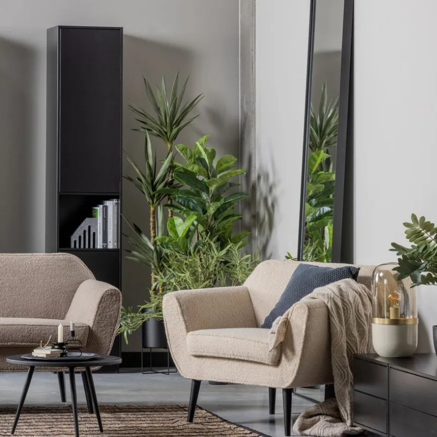 WOOOD TV meubel Finca Zwart - 50x40x40 cm