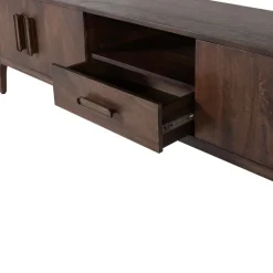 WOOOD TV-meubel Liya Donkerbruin - 200x50x35 cm