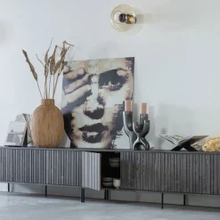 WOOOD TV-meubel New Gravure Bruin - 100x56x44 cm