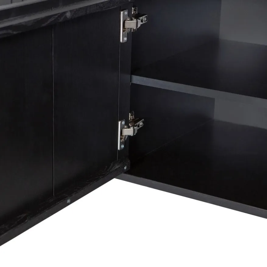 WOOOD TV-meubel New Gravure Zwart - 150x56x44 cm