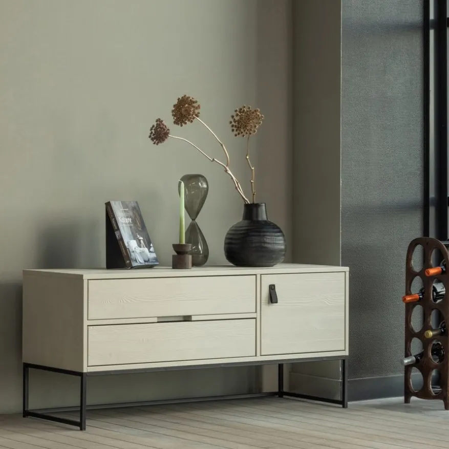 WOOOD Tv-meubel Silas Dust - 120x55x44 cm