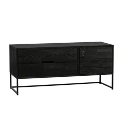 WOOOD TV-meubel Silas Zwart - 120x55x44 cm