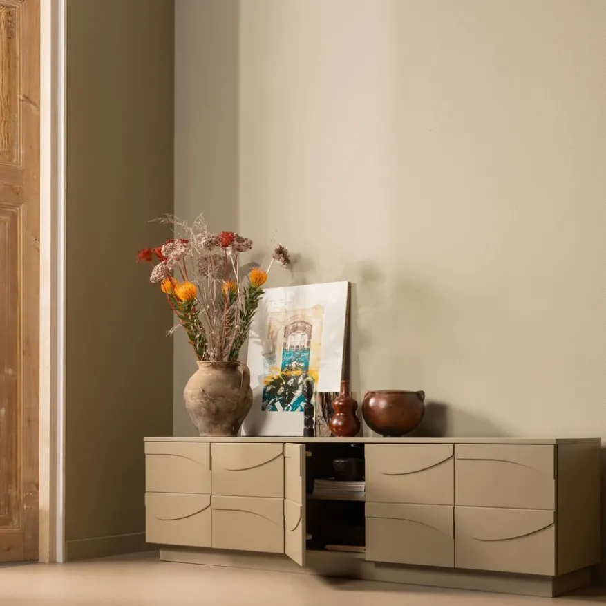 WOOOD TV-meubel Teo Mud - 180x52x40 cm