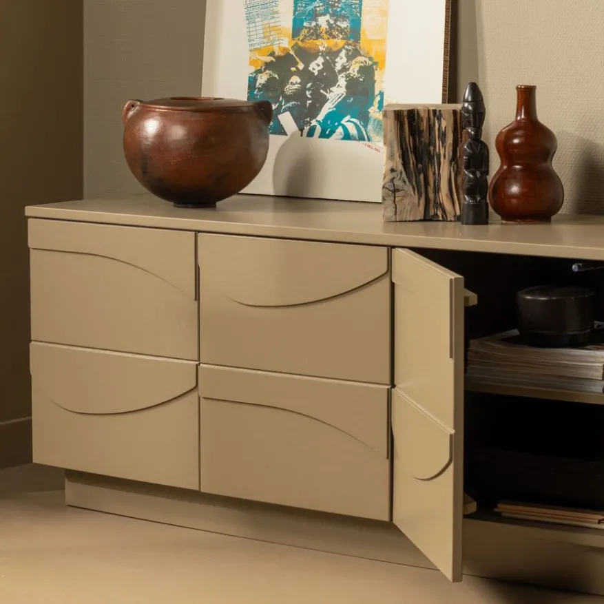 WOOOD TV-meubel Teo Mud - 180x52x40 cm