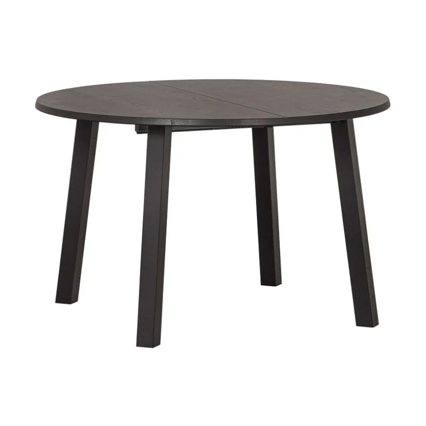 WOOOD Uitschuifbare Eettafel Lange Jan Zwart - 120/160/200x120 cm