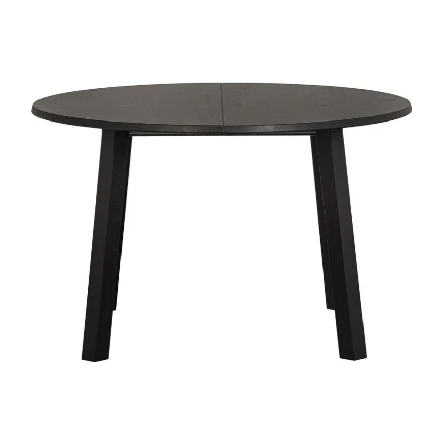 WOOOD Uitschuifbare Eettafel Lange Jan Zwart - 120/160/200x120 cm