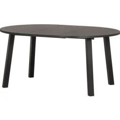 WOOOD Uitschuifbare Eettafel Lange Jan Zwart - 120/160/200x120 cm