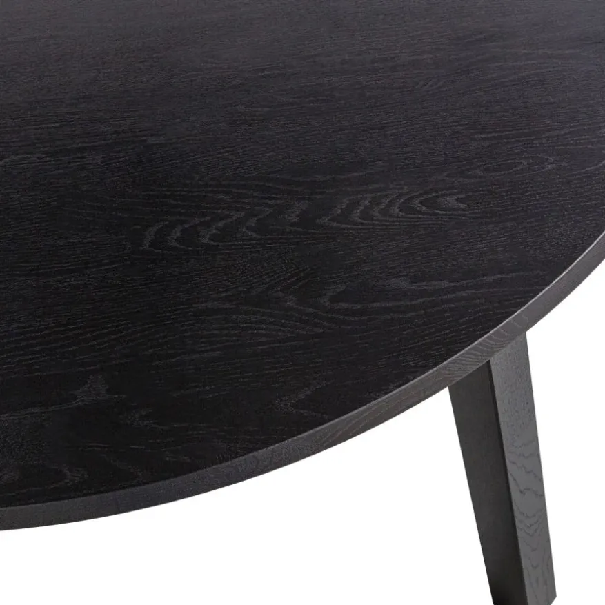 WOOOD Uitschuifbare Eettafel Lange Jan Zwart - 120/160/200x120 cm