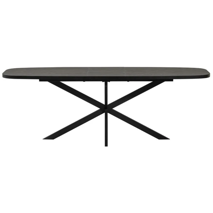 WOOOD Uitschuifbare Eettafel Arros Zwart - 180/220x90 cm