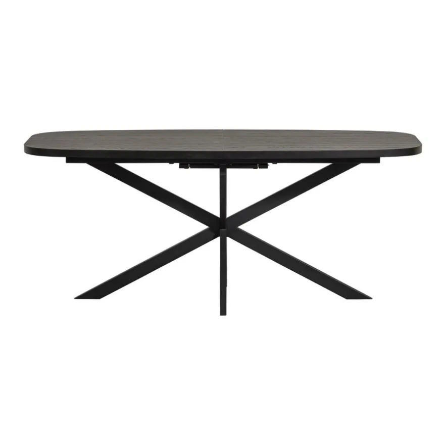WOOOD Uitschuifbare Eettafel Arros Zwart - 180/220x90 cm