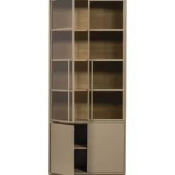 WOOOD Vitrinekast Casa Mud - 101x236x40 cm