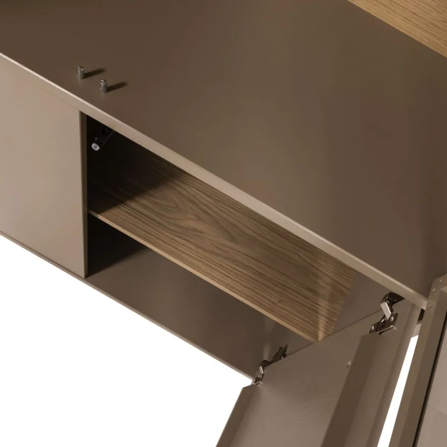 WOOOD Vitrinekast Casa Mud - 101x236x40 cm