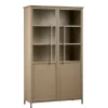 WOOOD Vitrinekast Exhibit Khaki - 99x170x44 cm