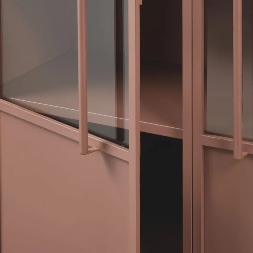 WOOOD Vitrinekast Exhibit Tan - 99x170x44 cm