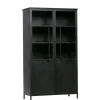 WOOOD Vitrinekast Exhibit Zwart - 99x170x44 cm