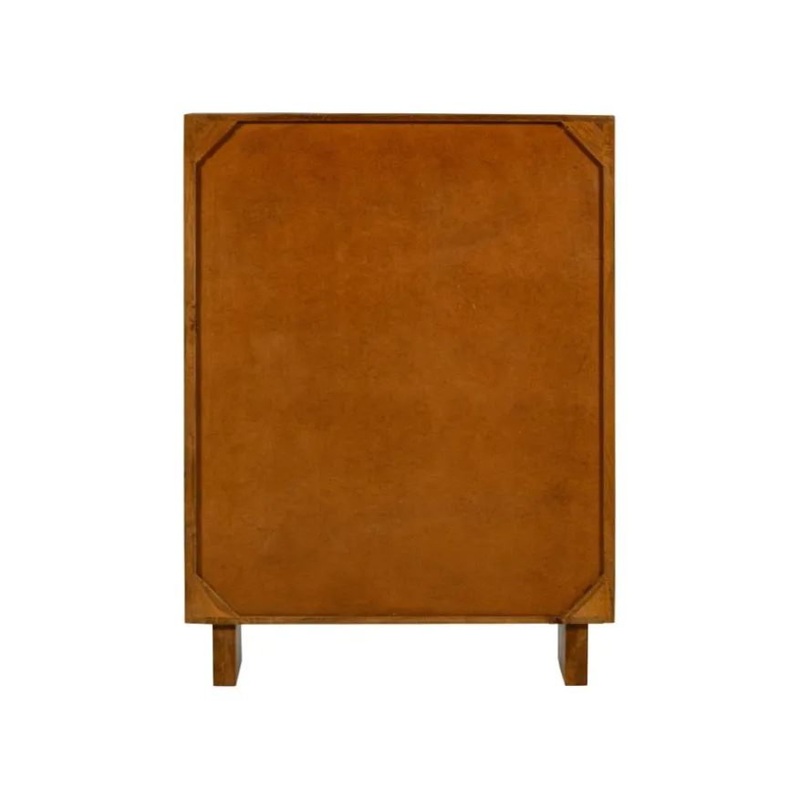 WOOOD Vitrinekast Kella Naturel - 100x132x44 cm